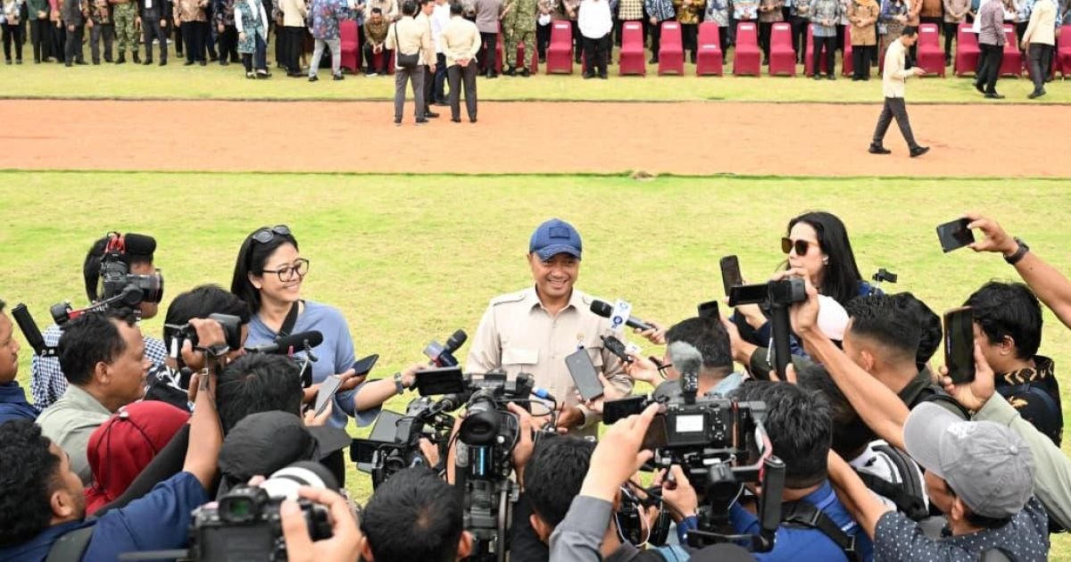 Mensesneg Prasetyo Hadi dalam keterangan pers usai mendampingi Presiden Prabowo Subianto meresmikan SMA Taruna Nusantara Kampus Malang, di Kabupaten Malang, Jawa Timur, Selasa (13/1/2026). (Foto: DND/UN-Humas Kemensetneg)