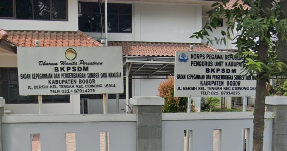 Kantor Dinas BKPSDM Kabupaten Bogor.