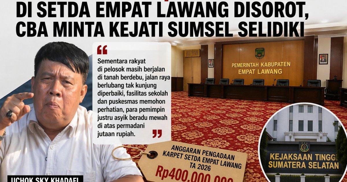 Direktur Eksekutif Center for Budget Analysis (CBA), Uchok Sky Khadafi.