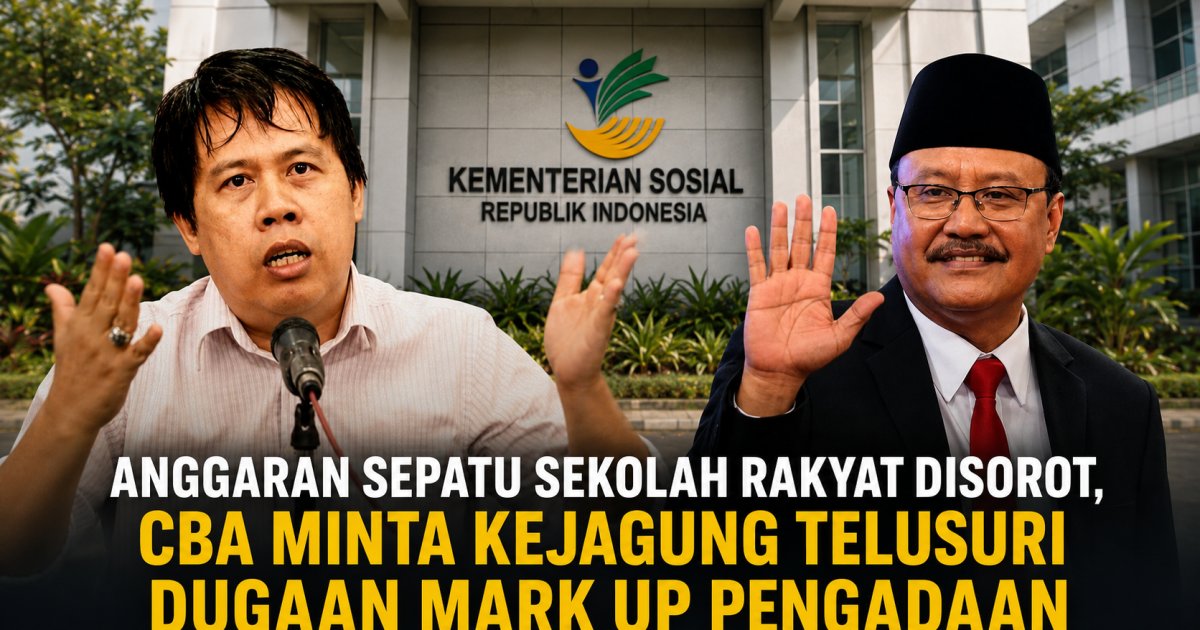 CBA desak Kejagung periksa pengadaan sepatu pada sekolah Rakyat di Kemensos RI.