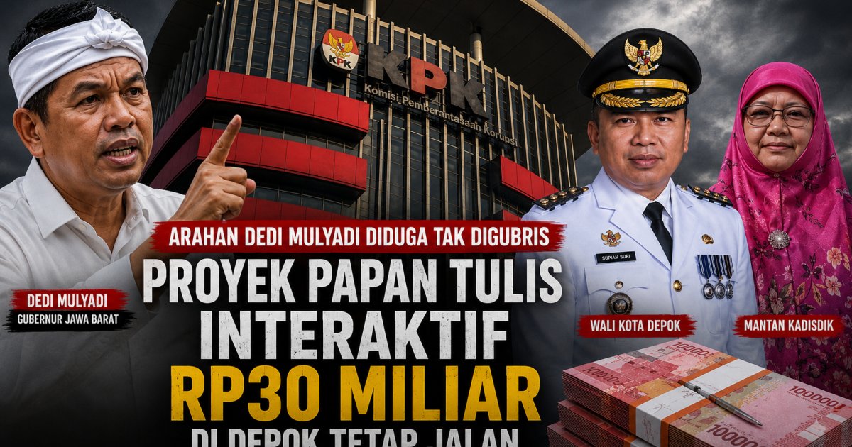 Arahan Dedi Mulyadi Diduga Tak Digubris, Proyek Papan Tulis Interaktif Rp30 Miliar di Depok Tetap Jalan