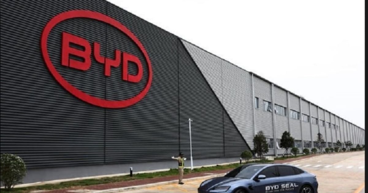 Ilustrasi kendaraan listrik BYD.